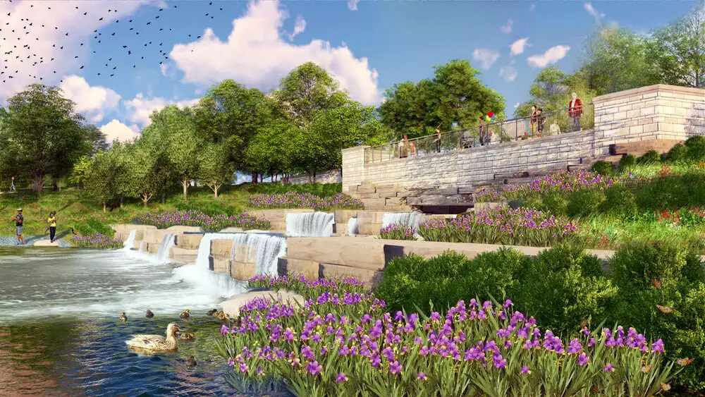 Jefferson Lake Cascade edge rendering