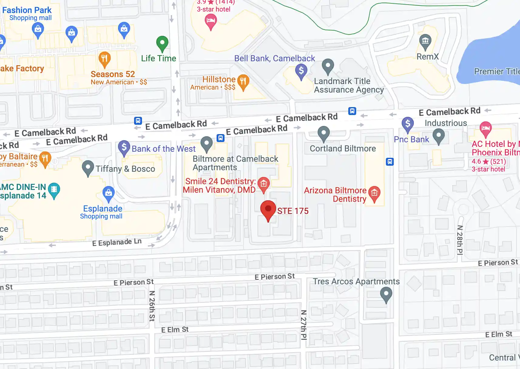 A google map of Phoenix location
